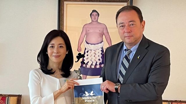 「Haiku for Peace」ウクライナ大使を訪問しました